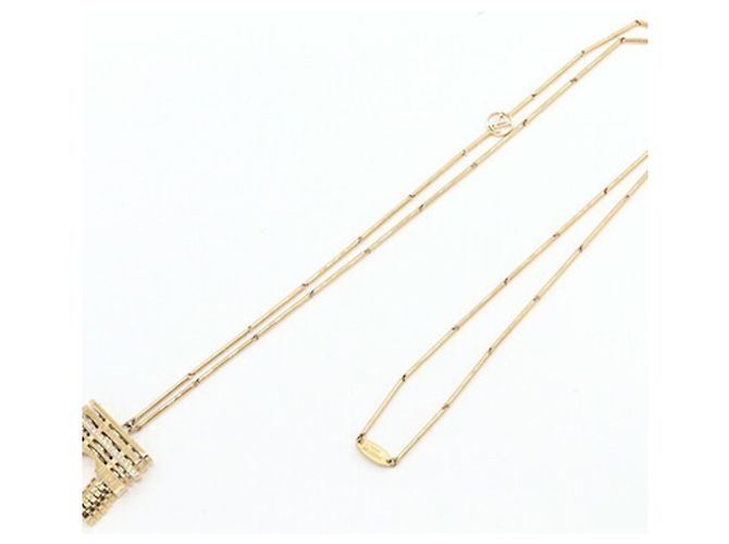 Collana in metallo dorato Louis Vuitton D'oro - vista 3