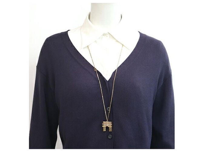Collana in metallo dorato Louis Vuitton D'oro - vista 7