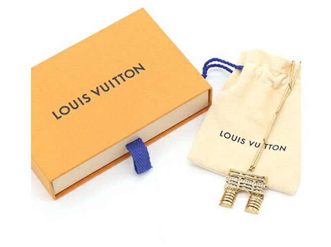 Collana in metallo dorato Louis Vuitton D'oro - vista 8