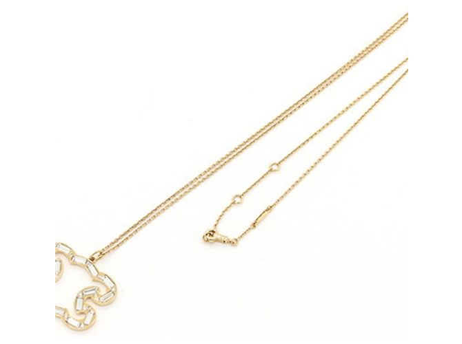 Céline Collar Celine Triomphe Sparkle Dorado - vista 5