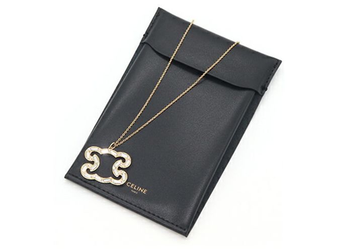 Céline Collar Celine Triomphe Sparkle Dorado - vista 8