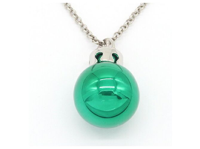 Collana Balenciaga Verde Argento - vista 2
