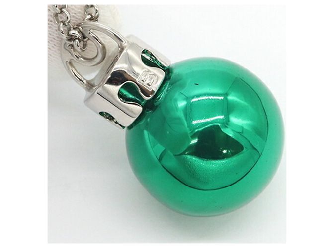 Collana Balenciaga Verde Argento - vista 5