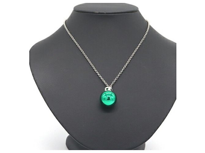 Collana Balenciaga Verde Argento - vista 7