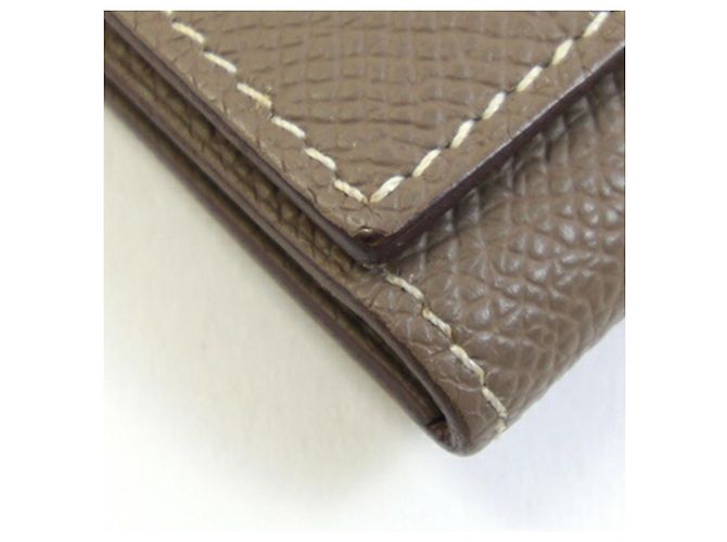 Hermès Bearn Dupli Tri-fold Long Wallet Taupe - Ansicht 4