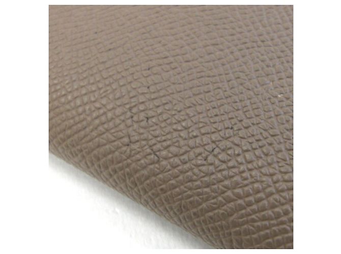 Hermès Bearn Dupli Tri-fold Long Wallet Taupe - Ansicht 6