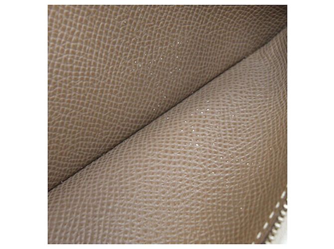 Hermès Bearn Dupli Tri-fold Long Wallet Taupe - Ansicht 8