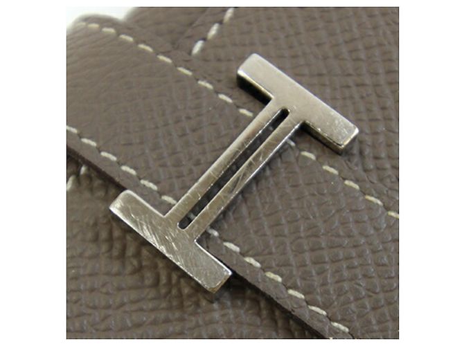 Hermès Bearn Dupli Tri-fold Long Wallet Taupe - Ansicht 9