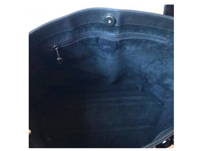 Borsa Tote Gucci in pelle nera Nero - vista 11