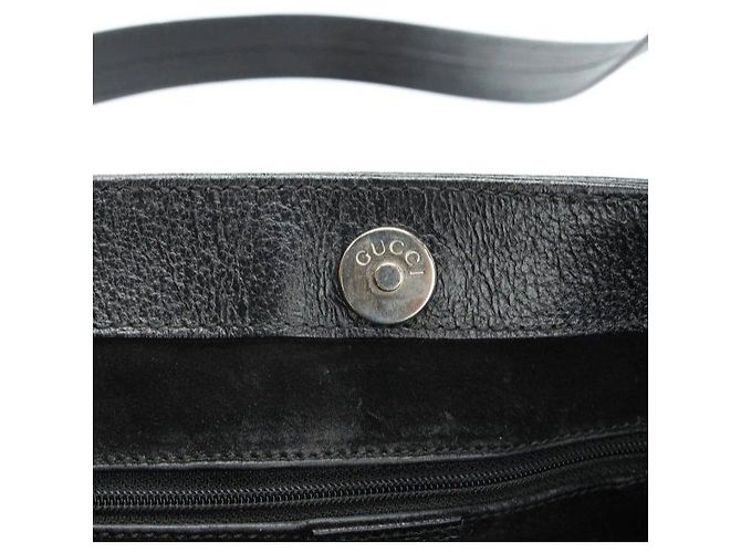 Borsa Tote Gucci in pelle nera Nero - vista 8