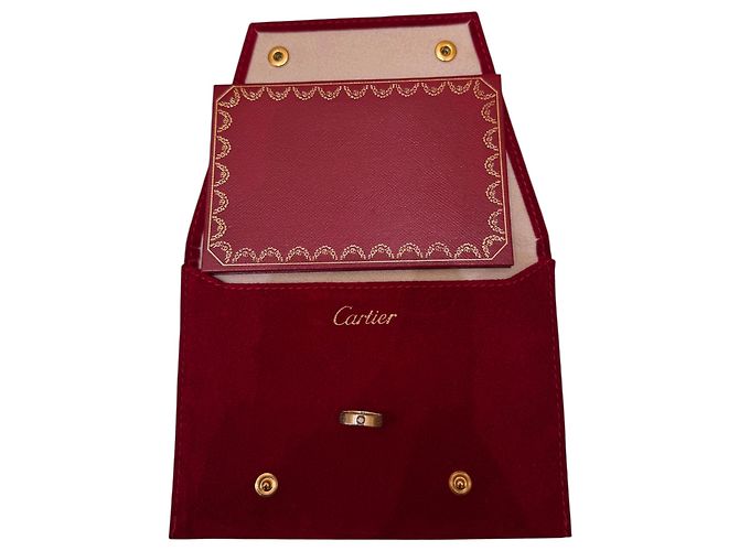 Anello Love Band Cartier in oro bianco 18K - vista 2