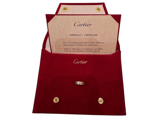 Anello Love Band Cartier in oro bianco 18K - vista 3