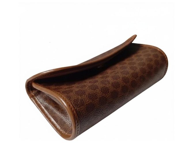 Céline Celine Macadam Canvas Shoulder Bag Brown - view 5