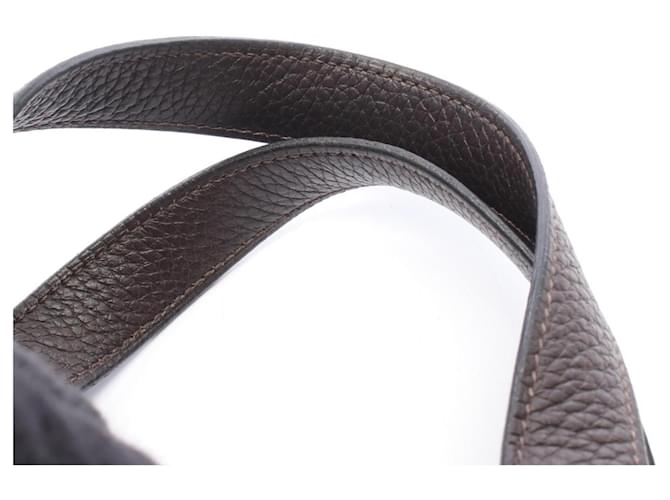 Hermès Borsa Hermes Picotin Lock PM Ebene Marrone Damier ebene - vista 7