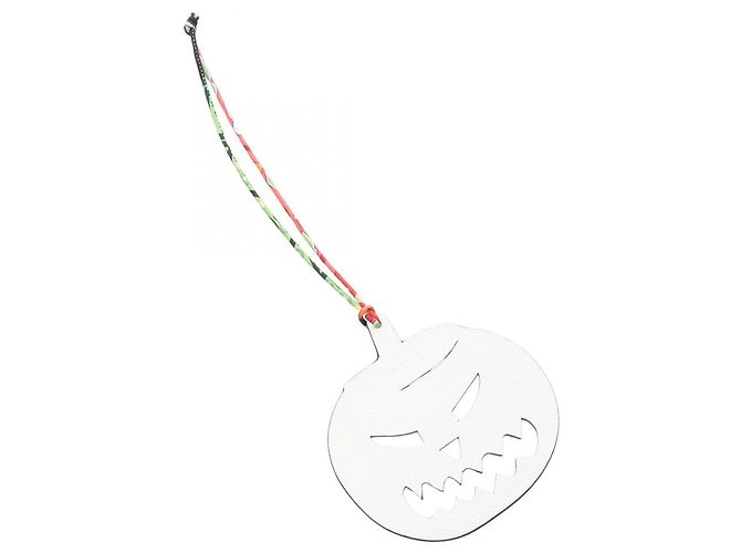Hermès Hermes Petit H Jack-o'-lantern Pumpkin Charm Rosa Bianco - vista 2