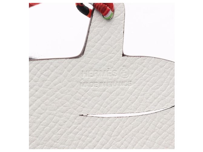 Hermès Hermes Petit H Jack-o'-lantern Pumpkin Charm Rosa Bianco - vista 3