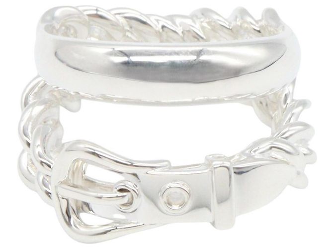 Hermès Hermes HERMES Boucles Sellier Inflexible Ring Silber - Ansicht 2