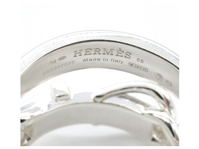 Hermès Hermes HERMES Boucles Sellier Inflexible Ring Silber - Ansicht 4