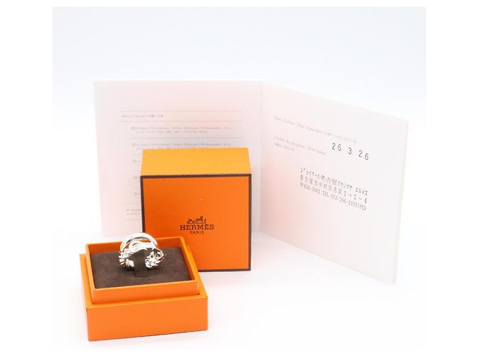 Hermès Hermes HERMES Boucles Sellier Inflexible Ring Silber - Ansicht 7