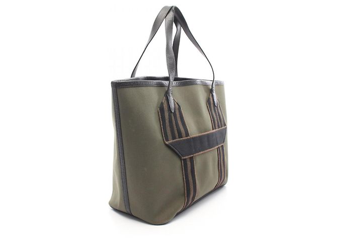 Hermès Borsa Tote Hermes Pure Sangle Marrone Nero Cachi - vista 2