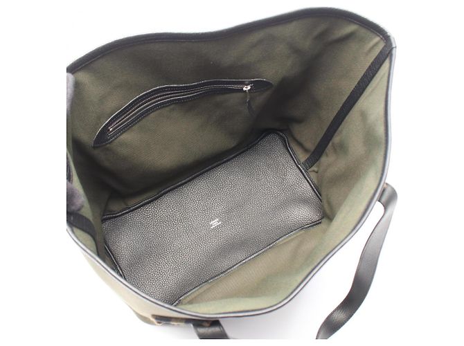Hermès Borsa Tote Hermes Pure Sangle Marrone Nero Cachi - vista 3