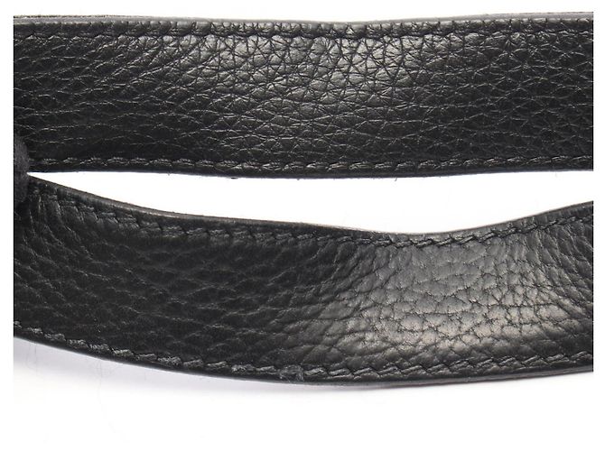 Hermès Borsa Tote Hermes Pure Sangle Marrone Nero Cachi - vista 7