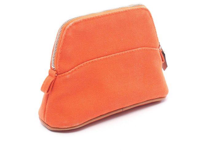 Hermès Borsa a mano mini Hermes Bolide Pouch 15 Marrone Arancione - vista 2