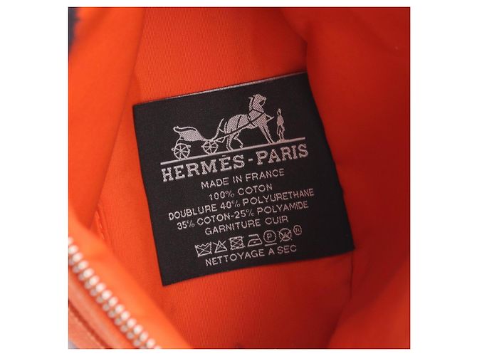 Hermès Borsa a mano mini Hermes Bolide Pouch 15 Marrone Arancione - vista 4