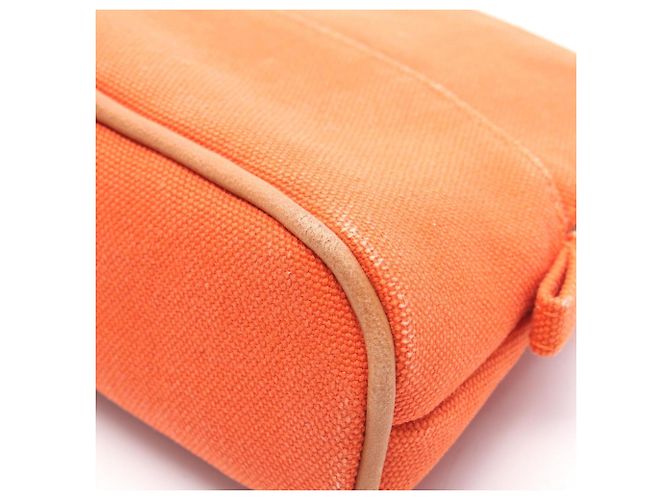 Hermès Borsa a mano mini Hermes Bolide Pouch 15 Marrone Arancione - vista 7