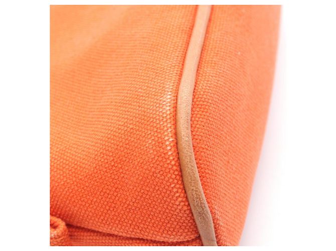 Hermès Borsa a mano mini Hermes Bolide Pouch 15 Marrone Arancione - vista 8