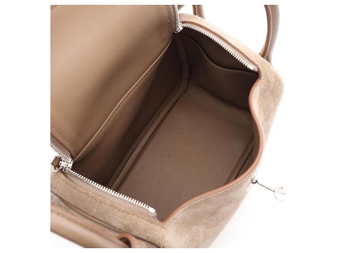 Hermès Borsa a tracolla Hermes Lindy Mini Griscaille Beige - vista 3