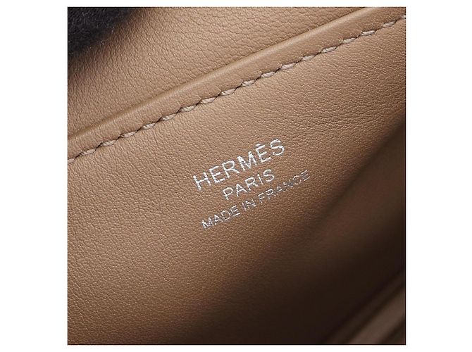 Hermès Borsa a tracolla Hermes Lindy Mini Griscaille Beige - vista 4