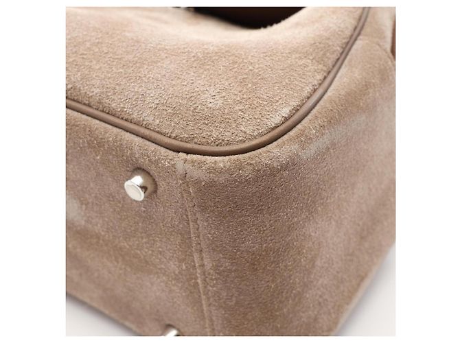 Hermès Borsa a tracolla Hermes Lindy Mini Griscaille Beige - vista 7