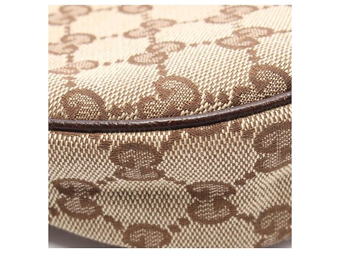Borsa a Spalla Gucci GG Canvas Marrone Beige - vista 6