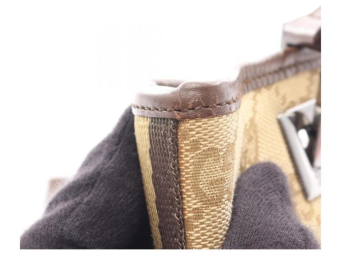 Borsa Tote Gucci GG Canvas Marrone Beige - vista 6