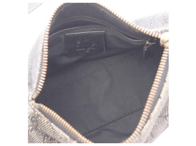 Borsa a tracolla in denim nero Gucci - vista 3