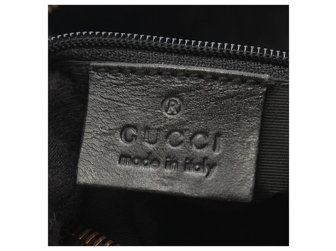 Borsa a tracolla in denim nero Gucci - vista 4