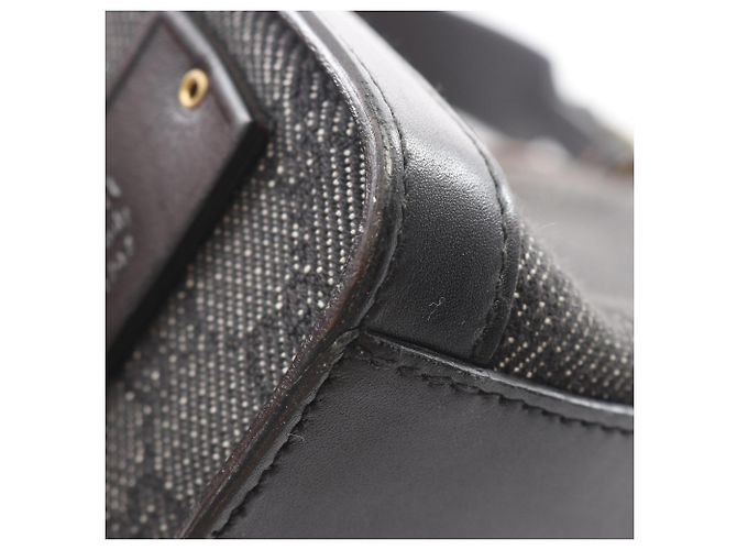 Borsa a tracolla in denim nero Gucci - vista 8