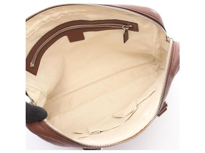 Valigetta 2 vie Gucci Interlocking G Marrone - vista 3