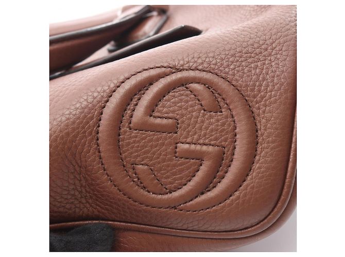 Valigetta 2 vie Gucci Interlocking G Marrone - vista 8