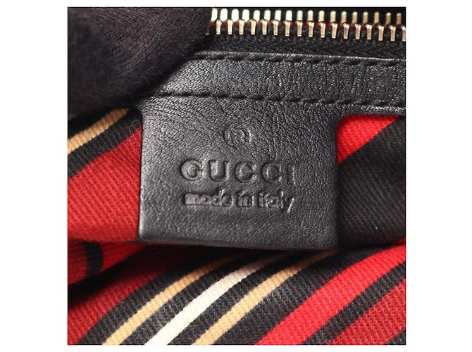Borsa a tracolla Gucci Interlocking G Guccissima Nero - vista 5
