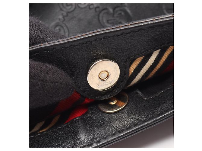 Borsa a tracolla Gucci Interlocking G Guccissima Nero - vista 6