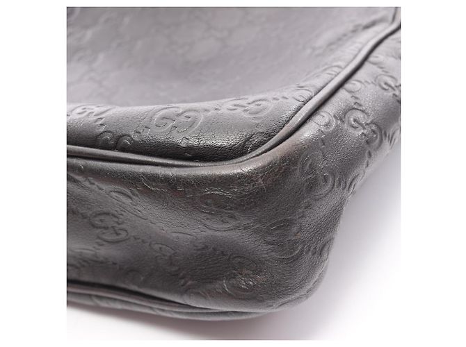 Borsa a tracolla in pelle marrone Gucci Guccissima - vista 10