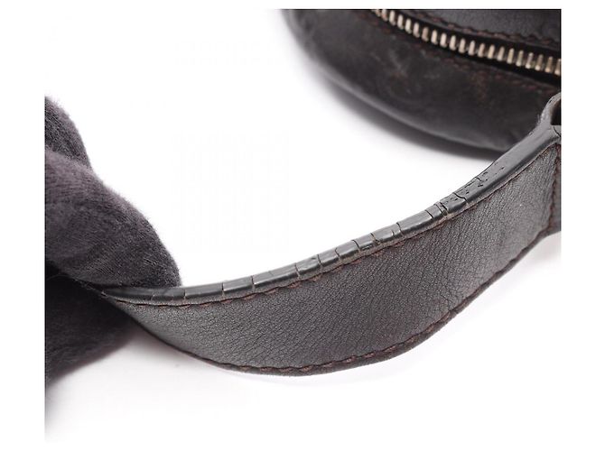 Borsa a tracolla in pelle marrone Gucci Guccissima - vista 14