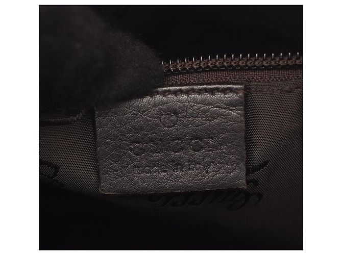 Borsa a tracolla in pelle marrone Gucci Guccissima - vista 4