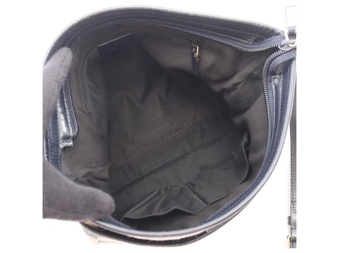 Borsa a tracolla Gucci Sherry Line GG Canvas Beige Blu navy - vista 3