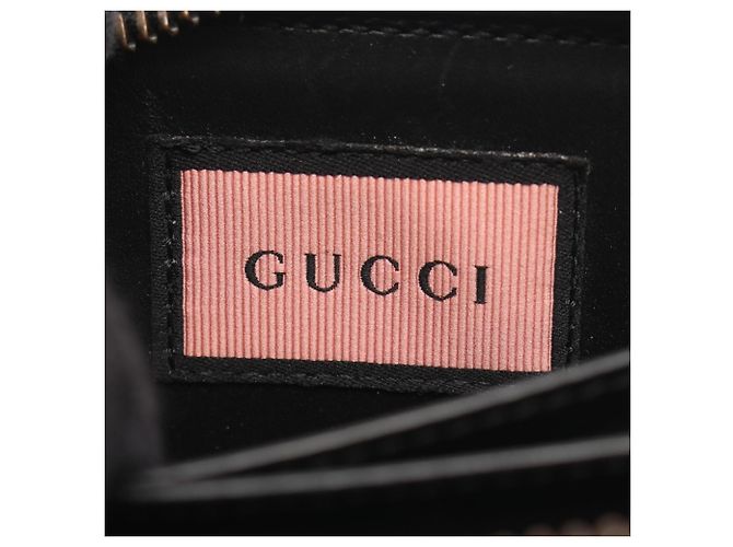 Gucci Ghost Leder-Kleingeldbeutel Schwarz Blau Gelb - Ansicht 5