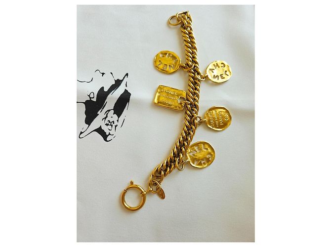 Bracciale a catena Chanel 31 Rue Cambon con medaglioni D'oro - vista 3