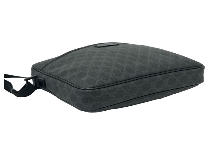 Borsa a tracolla GUCCI GG Supreme in pelle Nero - vista 7