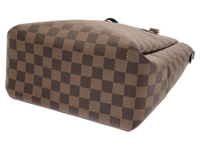 Borsa Louis Vuitton Damier Belmont BB Nero Damier ebene - vista 3